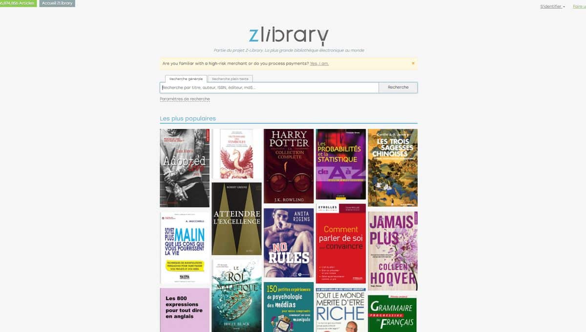 nouvelle adresse de FR1Lib