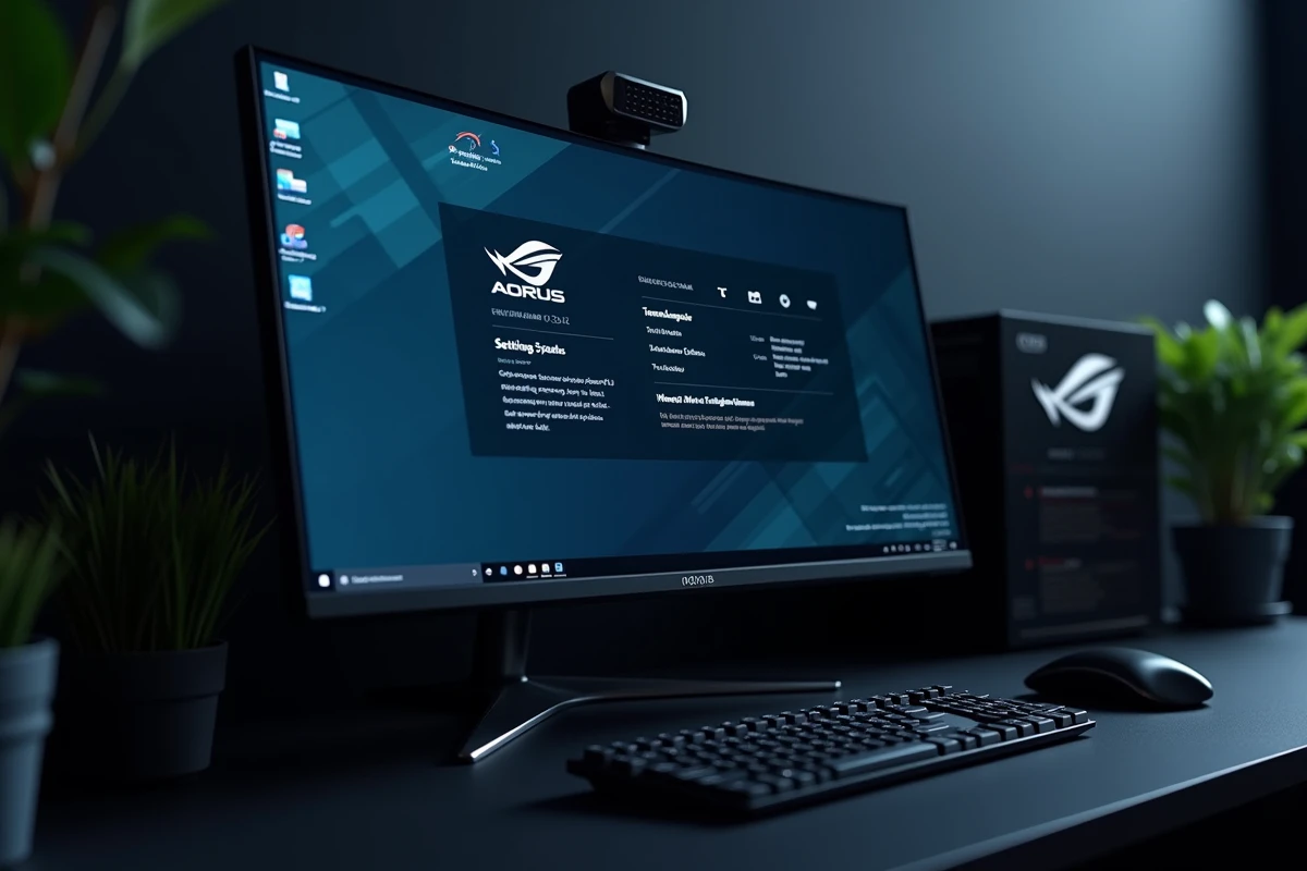 Écran de BIOS AORUS affichant les onglets de configuration Elite, Pro et Master en détail